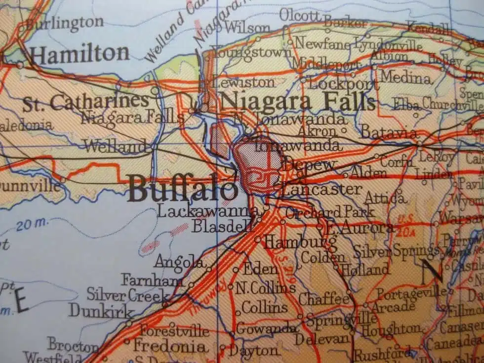 Mapa Cataratas del Niagara